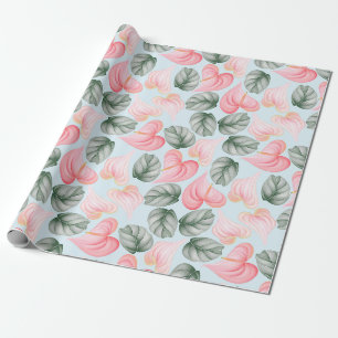 Papier Cadeau Papier d'enveloppement à motif floral