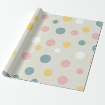 Papier d'enveloppement à points Polka