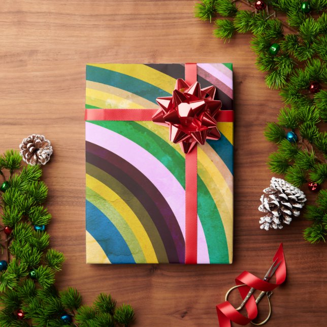Papier Cadeau Papier d'enveloppement à rouleaux de couleur (Cadeau de vacances)