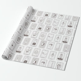 Papier Cadeau Papier d'enveloppement cadeau de la carte Tarot