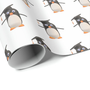 Papier Cadeau Papier d'enveloppement cadeau pour pingouin mignon