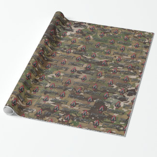 Papier Cadeau Papier d'enveloppement Camo Fort Liberty