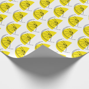 Papier Cadeau Papier d'enveloppement Citrus Lemon