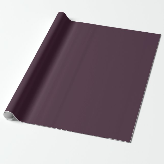 Papier Cadeau Papier d'enveloppement couleur solide foncé violet (Déroulé)