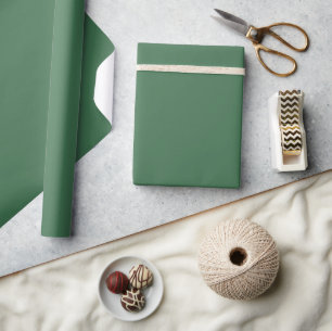 Papier Cadeau Papier d'enveloppement couleur solide vert chasseu