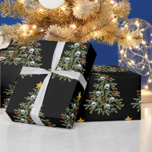 Papier Cadeau Papier d'enveloppement crânien déplaisant Arbre de