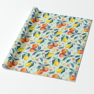 Papier Cadeau Papier d'enveloppement d'agrumes