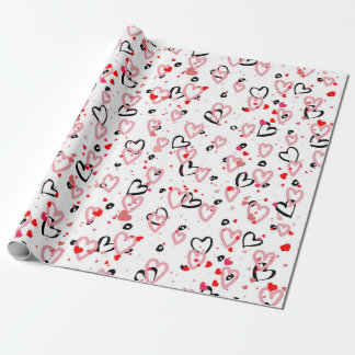 Papier Cadeau Papier d'enveloppement d'amour