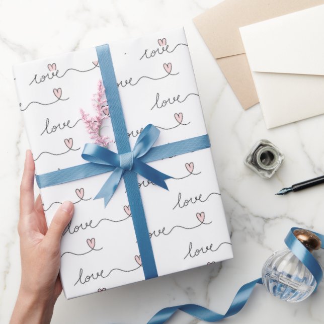 Papier Cadeau Papier d'enveloppement d'amour minimal (Cadeaux)
