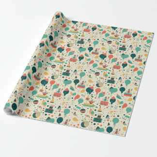 Papier Cadeau Papier d'enveloppement d'anniversaire