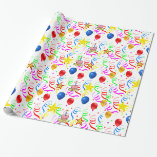 Papier Cadeau Papier d'enveloppement d'anniversaire