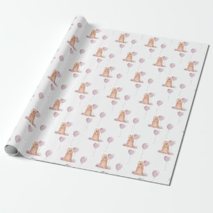 Papier Cadeau Papier d'enveloppement d'anniversaire de l'adorabl