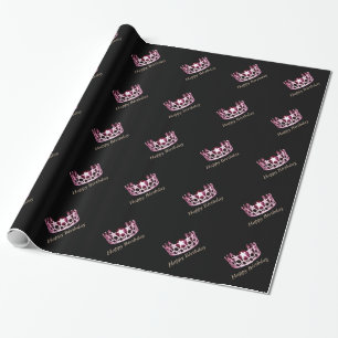 Papier Cadeau Papier d'enveloppement d'anniversaire style Miss U