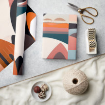Papier d'enveloppement d'art Abstrait moderne