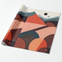 Papier d'enveloppement d'art Abstrait moderne