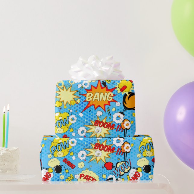 Papier Cadeau Papier d'enveloppement d'art de la bande dessinée (Cadeaux de fête)