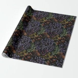 Papier Cadeau Papier d'enveloppement d'art floral Enveloppement