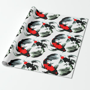Papier Cadeau Papier d'enveloppement de balance de Koi