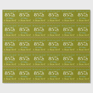 Papier Cadeau Papier d'enveloppement de base 85e anniversaire