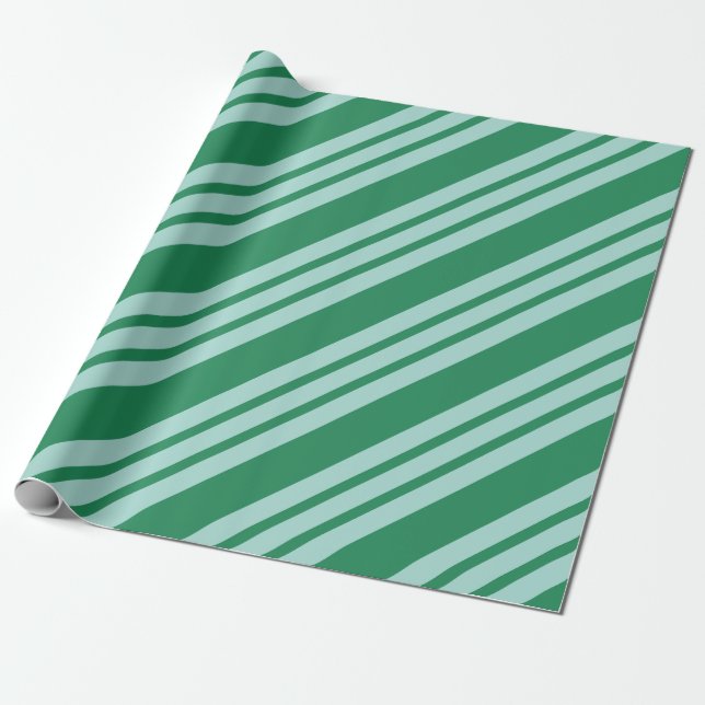 Papier Cadeau Papier d'enveloppement de bonbon de Noël vert (Déroulé)