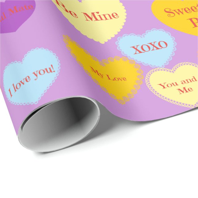 Papier Cadeau Papier d'enveloppement de bonbons (Coin rond)