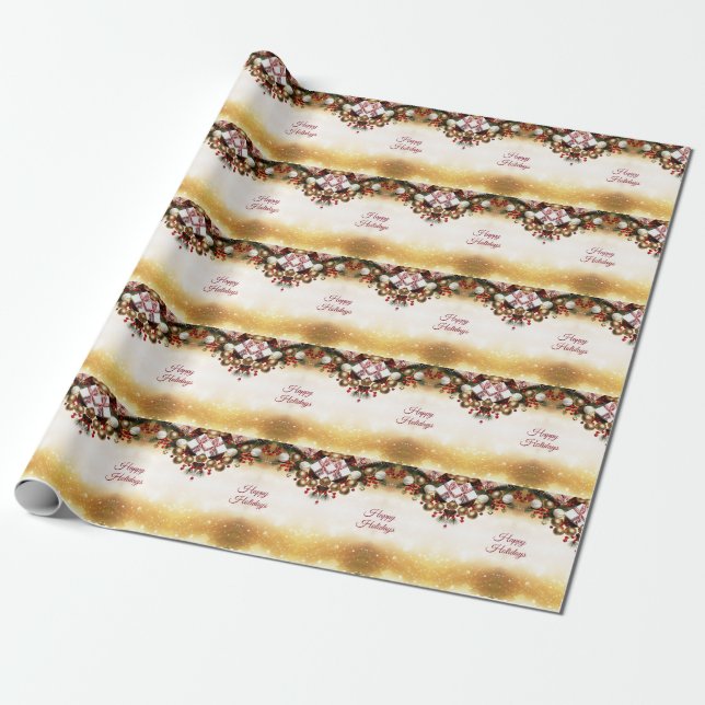 Papier Cadeau Papier d'enveloppement de bonbons au chocolat (Déroulé)