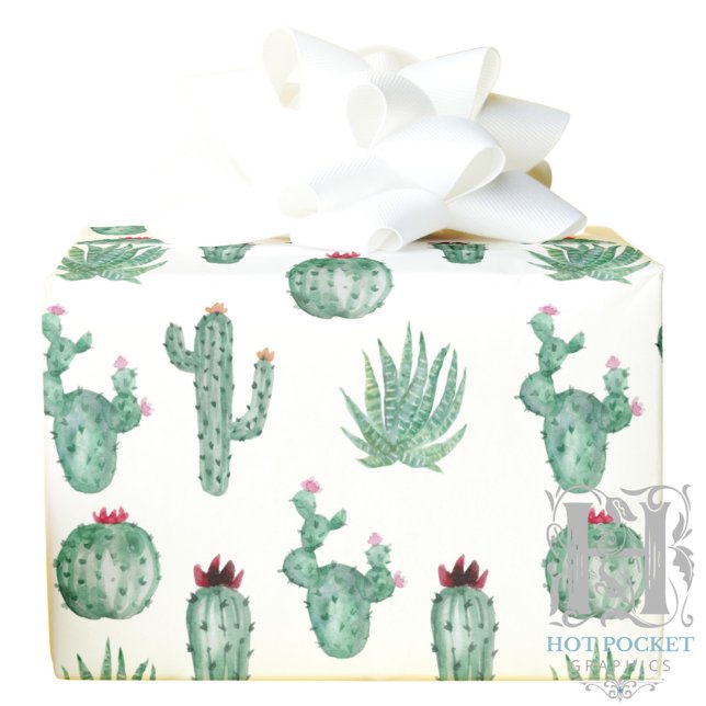 Papier Cadeau Papier d'enveloppement de cactus (Créateur téléchargé)