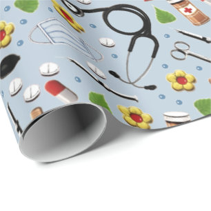 Papier Cadeau Papier d'enveloppement de cadeaux pour infirmière