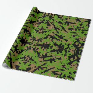 Papier Cadeau Papier d'enveloppement de camouflage AR-15