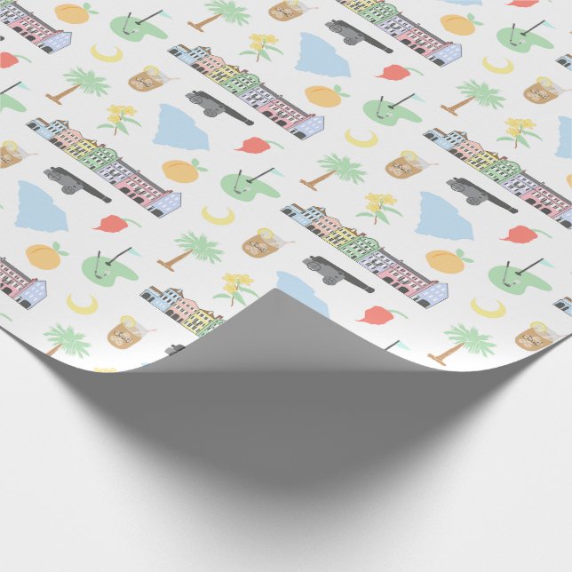 Papier Cadeau Papier d'enveloppement de Caroline du Sud (Coin)