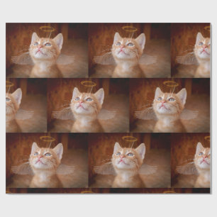 Papier Cadeau Papier d'enveloppement de chats Angel