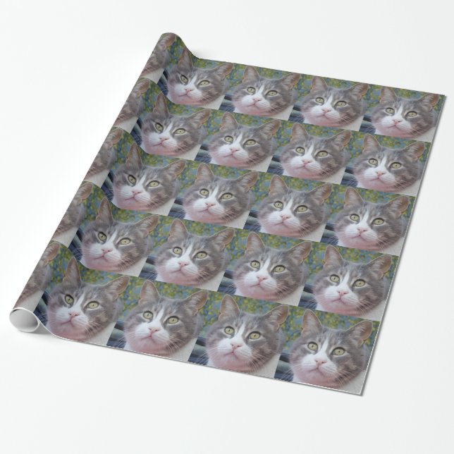 Papier Cadeau Papier d'enveloppement de chats pour bébé (Déroulé)