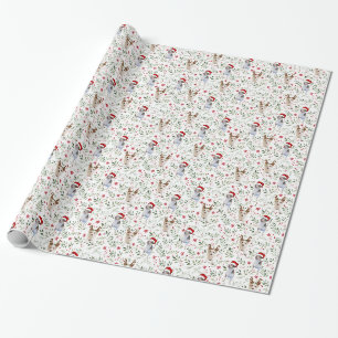 Papier Cadeau Papier d'enveloppement de chiens de Noël