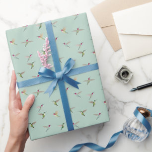 Papier Cadeau Papier d'enveloppement de colibri d'Anna