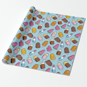 Papier Cadeau Papier d'enveloppement de crème glacée