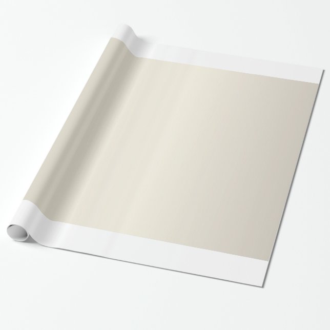 Papier Cadeau Papier d'enveloppement de crème perle (Déroulé)