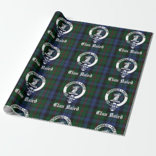 Papier Cadeau Papier d'enveloppement de crête Clan Baird Tartan