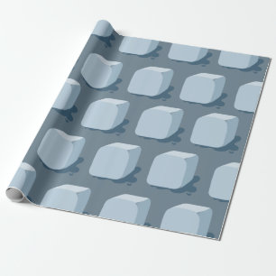 Papier Cadeau Papier d'enveloppement de cubes de glace