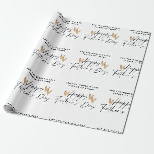 Papier Cadeau Papier d'enveloppement de Fêtes des pères
