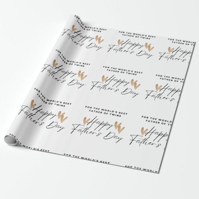 Papier Cadeau Papier d'enveloppement de Fêtes des pères (Déroulé)