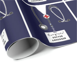 Papier Cadeau Papier d'enveloppement de fin d'études Médicales