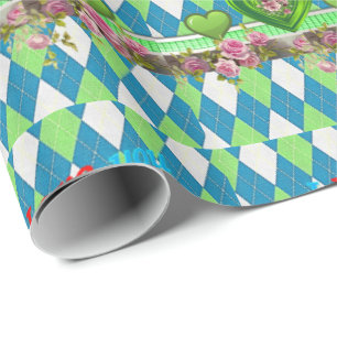 Papier Cadeau Papier d'enveloppement de la fête des mères