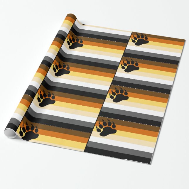 Papier Cadeau Papier d'enveloppement de la fierté de l'ours (Déroulé)