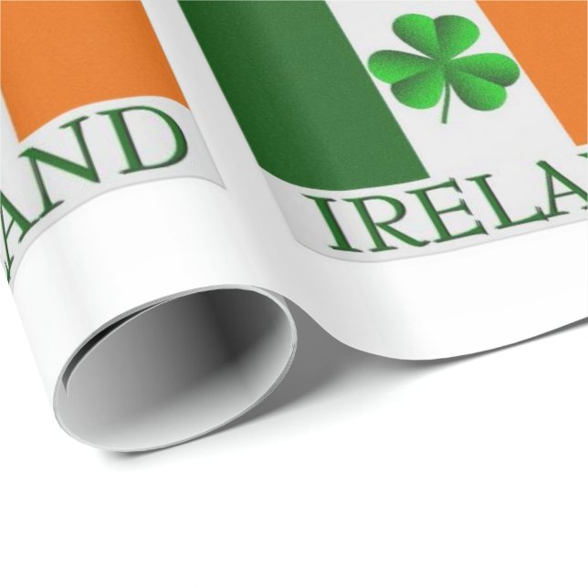 Papier Cadeau Papier d'enveloppement de la Saint-Patrick (Coin rond)