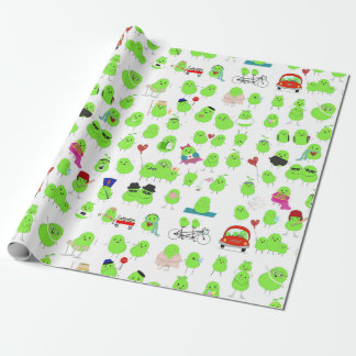 Papier Cadeau Papier d'enveloppement de laine de Lima clair et c