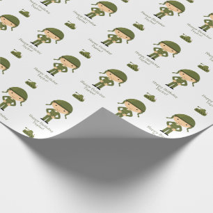 Papier Cadeau Papier d'enveloppement de l'Armée - Enveloppement 