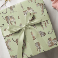 "Papier d'enveloppement de léopard de la jungle |
