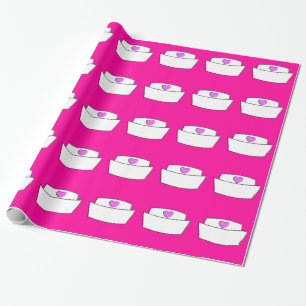 Papier Cadeau Papier d'enveloppement de l'infirmière Casquette