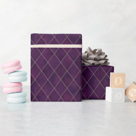 Papier Cadeau Papier d'enveloppement de luxe en diamant violet