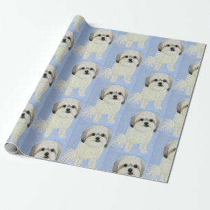 Papier Cadeau Papier d'enveloppement de matte de chien Malshi